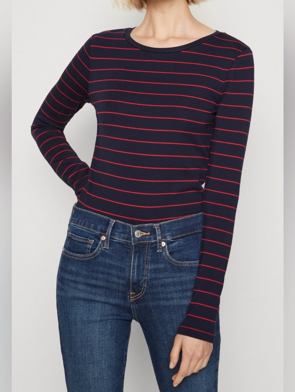 Gap Modern Crewneck Longsleeve Top